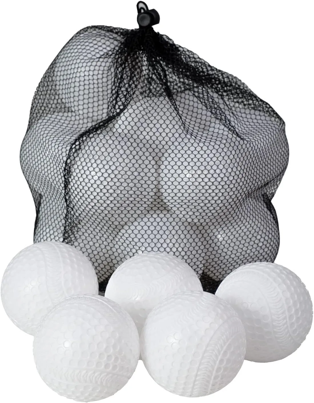 9-Inch Sting-Free Replacement Training Baseballs, Only for 380BH 388BH Baseball Pitching Machine, 20 pcs, with Mesh Bag