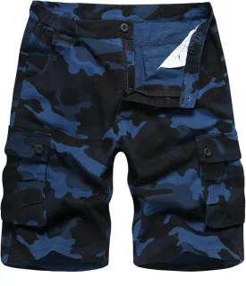 APTRO Men's Cargo Shorts Multi-Pockets Twill Camo Casual Work Shorts