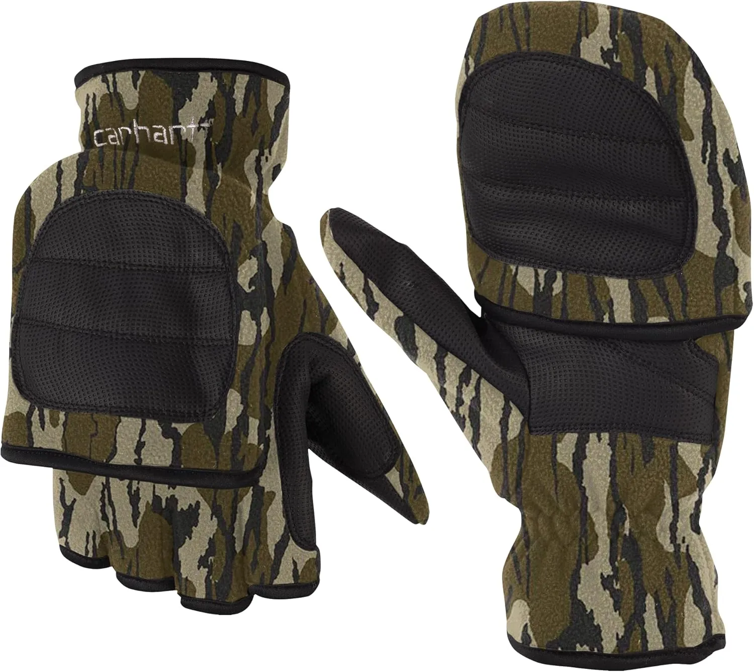Carhartt Men's Hunt Fleece Camo Flip Mitten