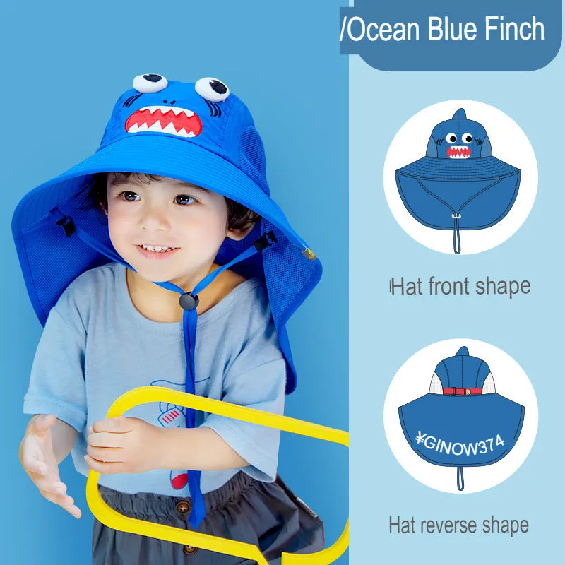 children's sun hat summer fisherman hat sun hat outdoor sunshade children's hat