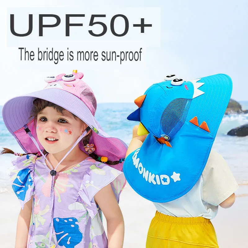 children's sun hat summer fisherman hat sun hat outdoor sunshade children's hat