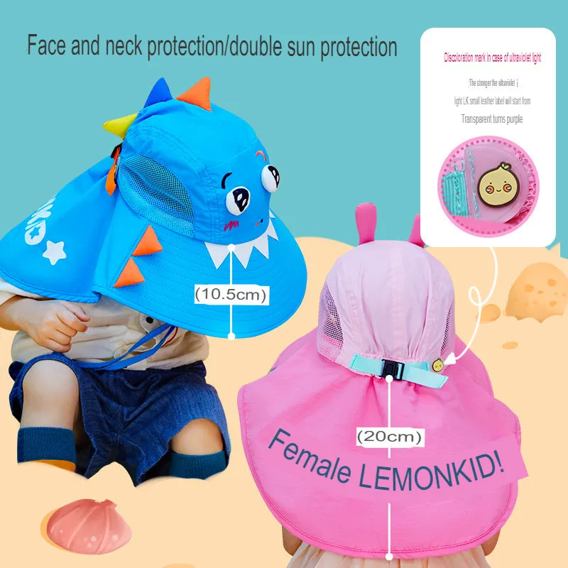 children's sun hat summer fisherman hat sun hat outdoor sunshade children's hat