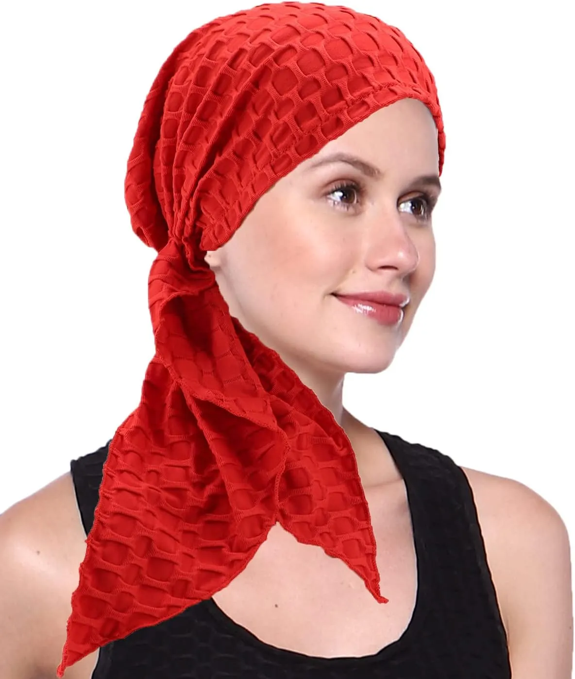 Coolwife Womens Chemo Cancer Turbans Cap Pre-Tied Hair Cover Wrap Hats Sleep Scarf Headwrap