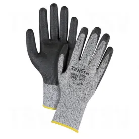 Cut Resistant Gloves - Black HPPE Polyurethane-Coated - 12/Pack - A2, Level 3