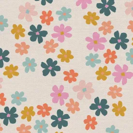 Dino Daydreams Flowers ½ yd