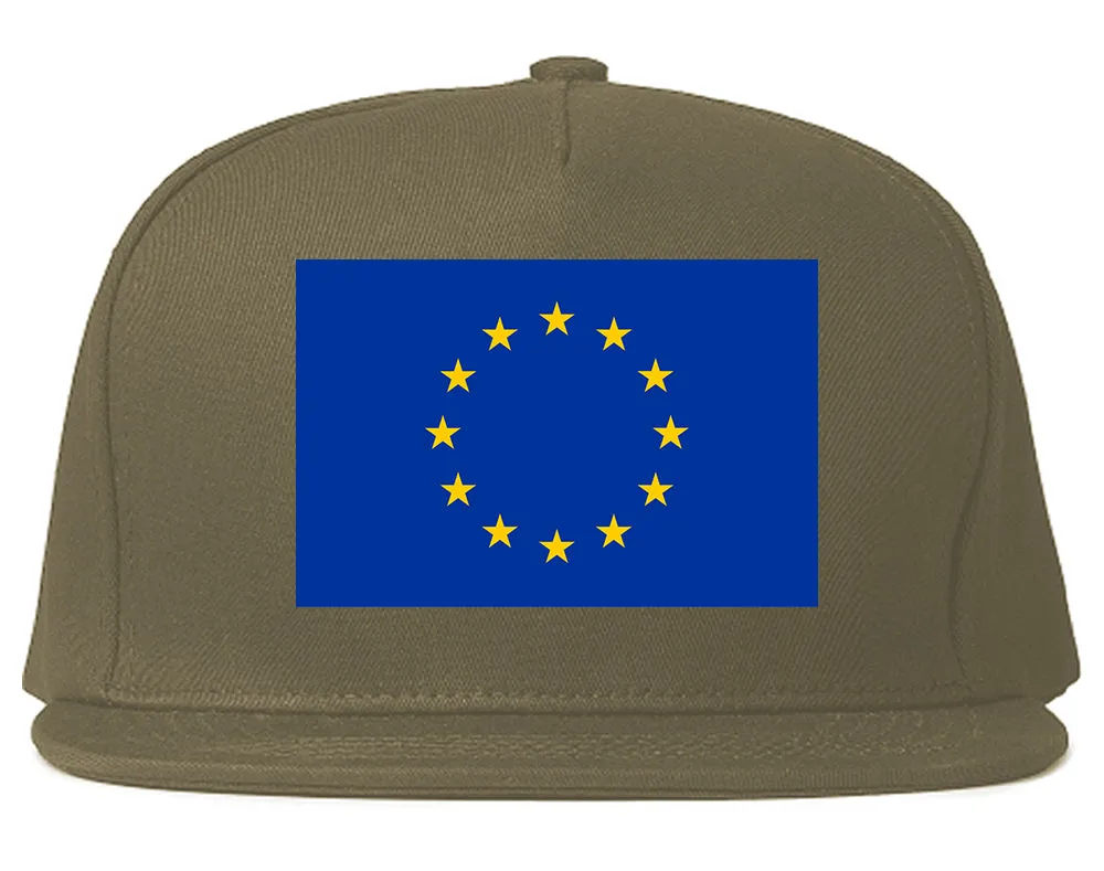 European Union Flag Chest Mens Snapback Hat