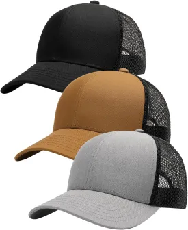 FURTALK Mens Trucker Hat Structured Mesh Baseball Cap Adjustable Classic Mens Hat
