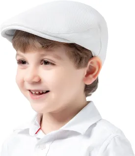 Jastore Kids Vintage Newsboy Cap Toddler Tweed Beret Hat Cabbie Hat Little Kids Driver Cap Ivy Gatsby Cap