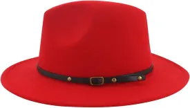 Jazz for Men Red Panama Casual Tone Wool Wide Hat Hat Fedora Women Bottom Two Hats Hat Storage for Baseball Caps