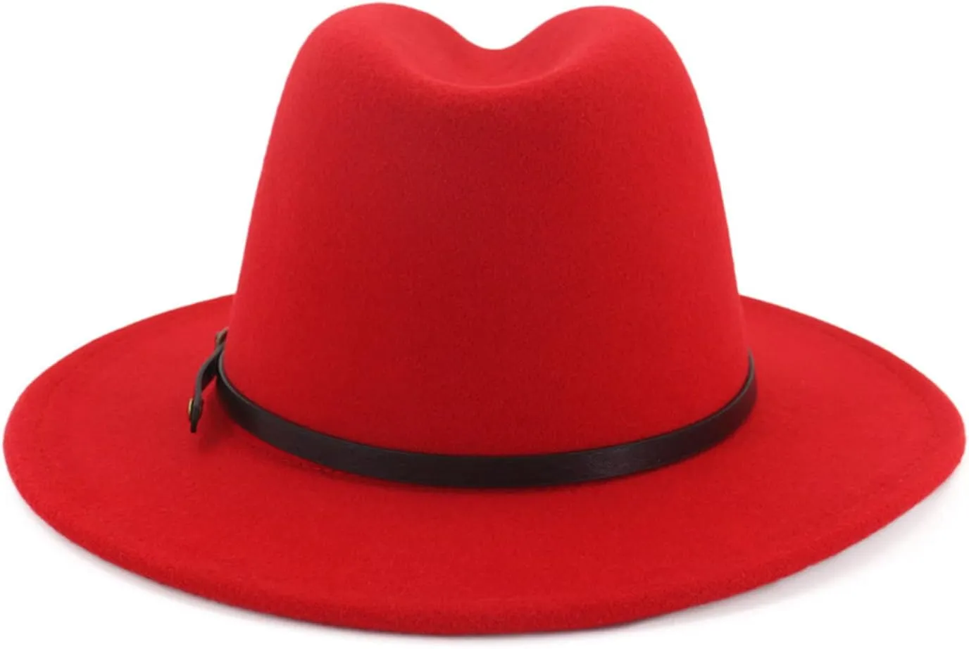Jazz for Men Red Panama Casual Tone Wool Wide Hat Hat Fedora Women Bottom Two Hats Hat Storage for Baseball Caps
