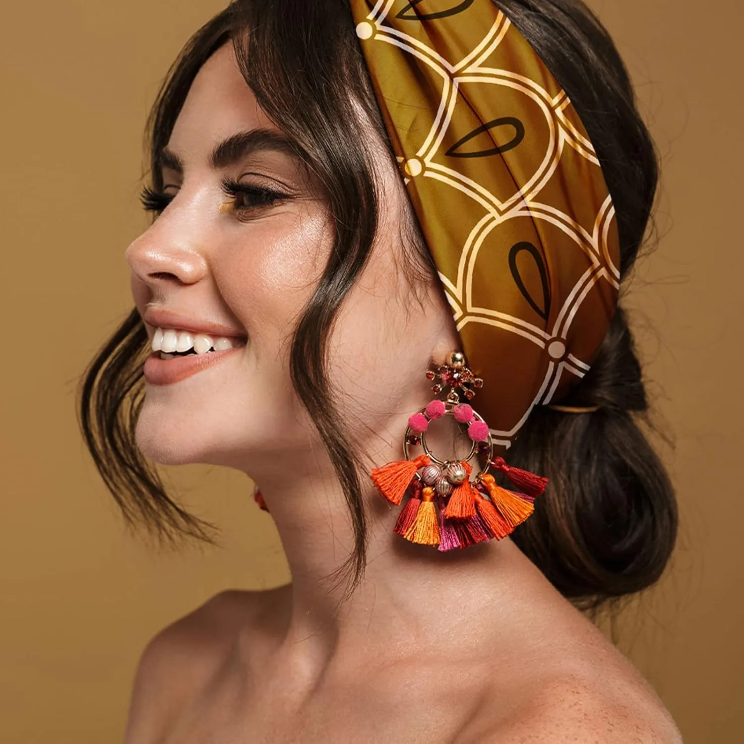 Karma Gifts Wide Headband Blue Floral KA2001