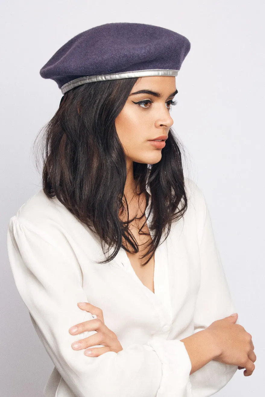 Lennon Women Beret - Washed Navy