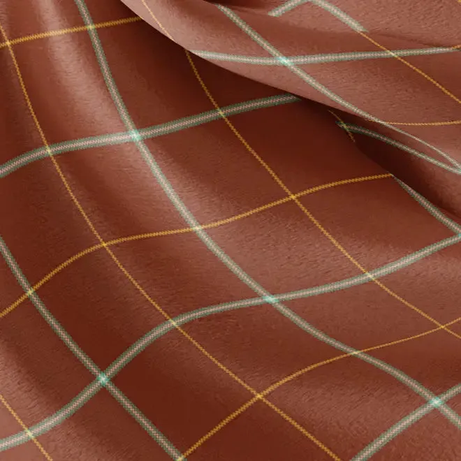 Light Silk Cowboy Scarf- Odel in Tobacco