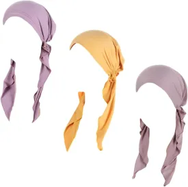 Long Pretied Head Scarf for Women Bandana Hair Turban Hat Chemo Headwear for Women Headwraps Beanie Skull Cover Hat