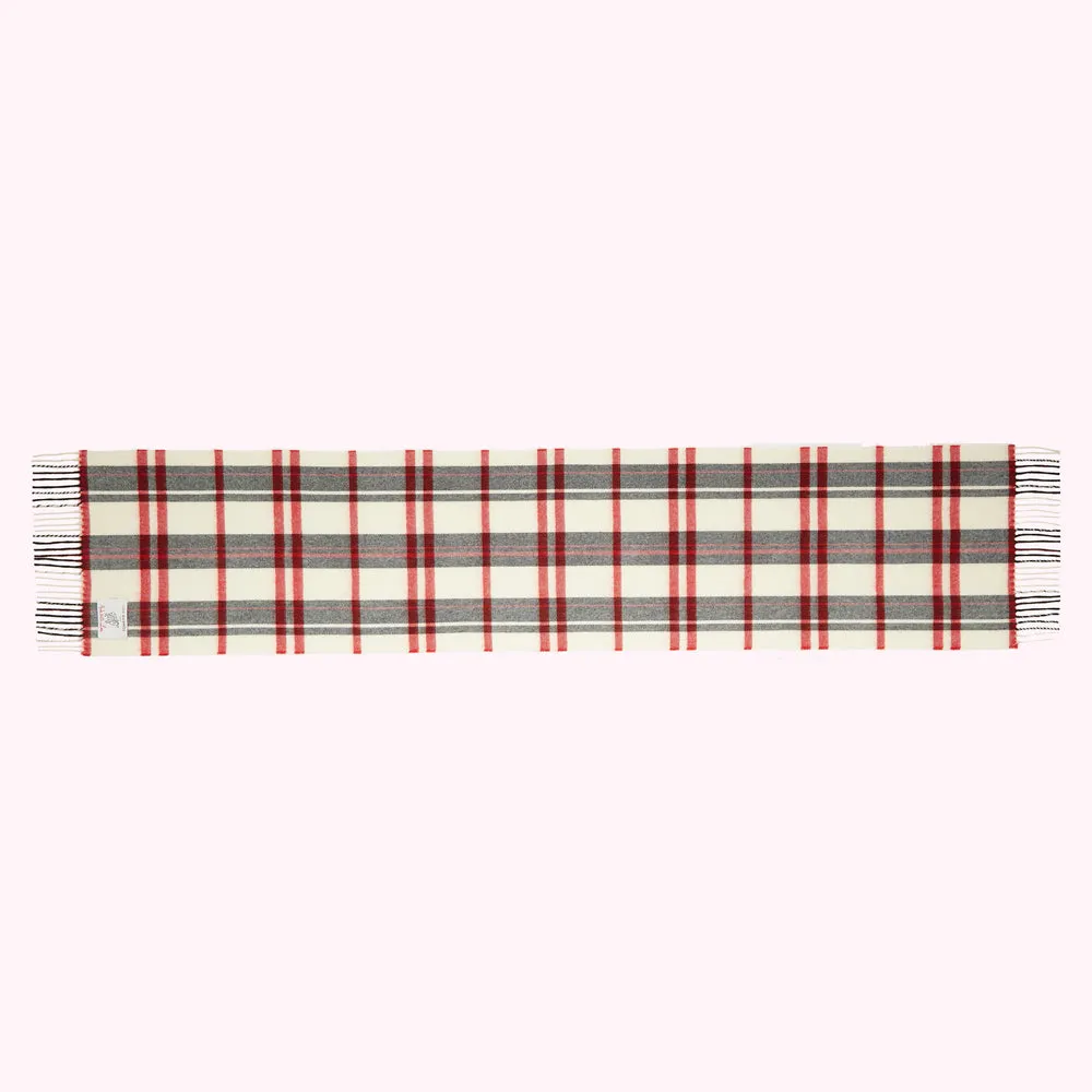 LULU TARTAN LARGE WOOL SCARF