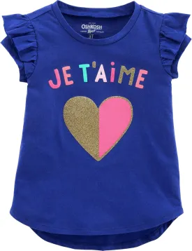 OSHKOSH B'GOSH Girls' Short-Sleeve Knit Tunic