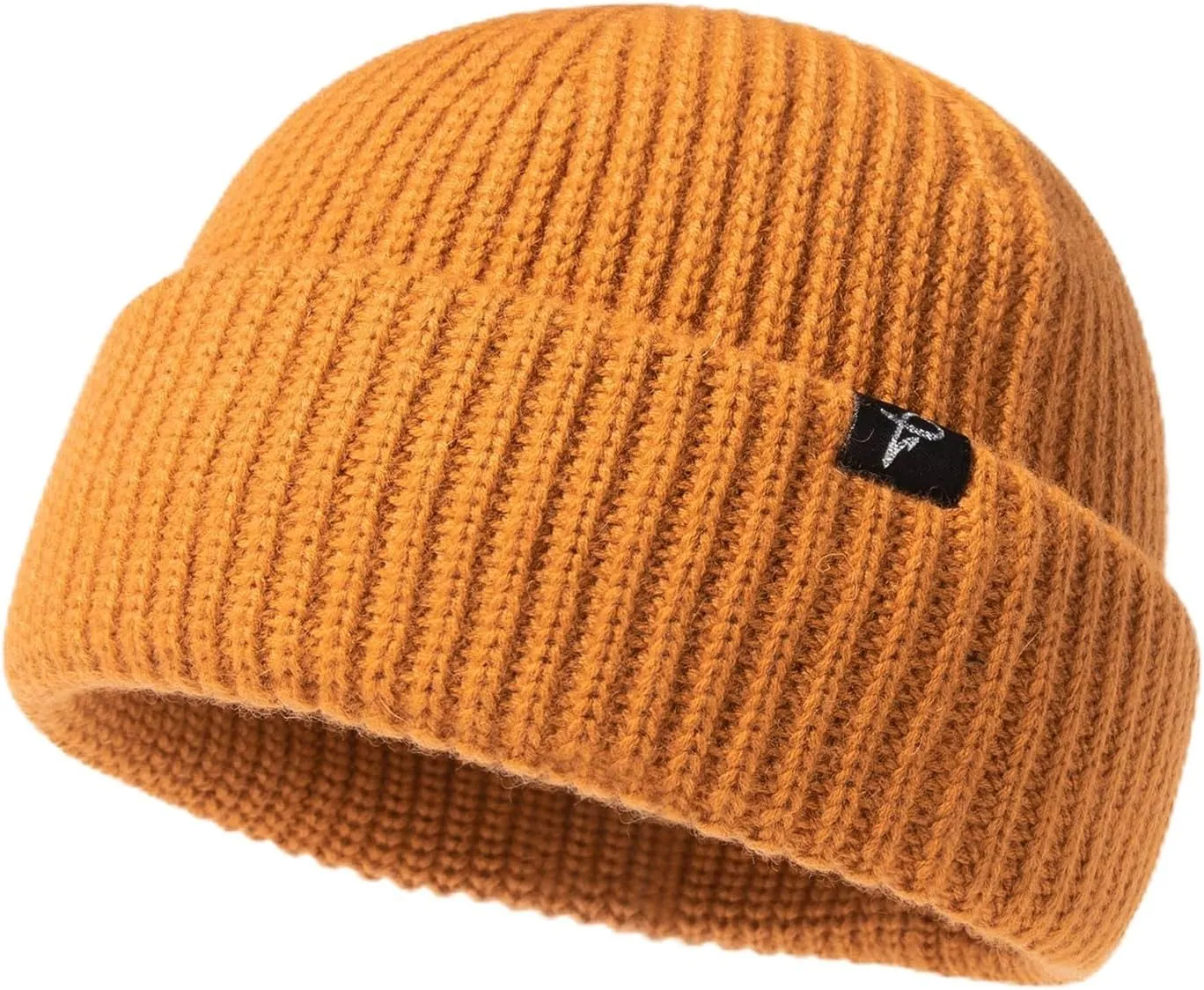Oversize L/XL/XXL Merino Wool Blend Short Fisheman Beanie Lightweight Warm Hat for Cold Weather Winter