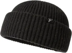 Oversize L/XL/XXL Merino Wool Blend Short Fisheman Beanie Lightweight Warm Hat for Cold Weather Winter