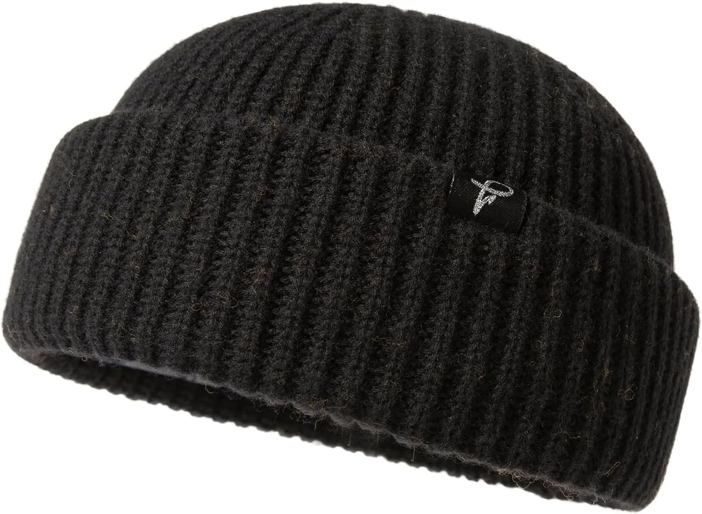 Oversize L/XL/XXL Merino Wool Blend Short Fisheman Beanie Lightweight Warm Hat for Cold Weather Winter