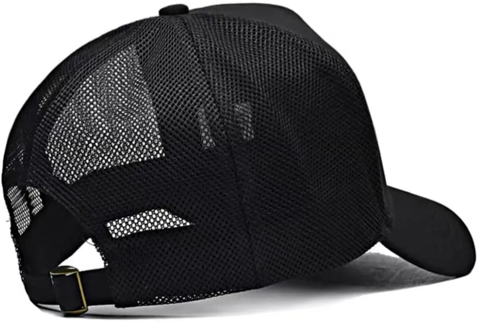 Oversize XXL Mesh Trucker Hat for Men Big Head Hats High Crown Baseball Cap Adjustable 23.6"-25.6"