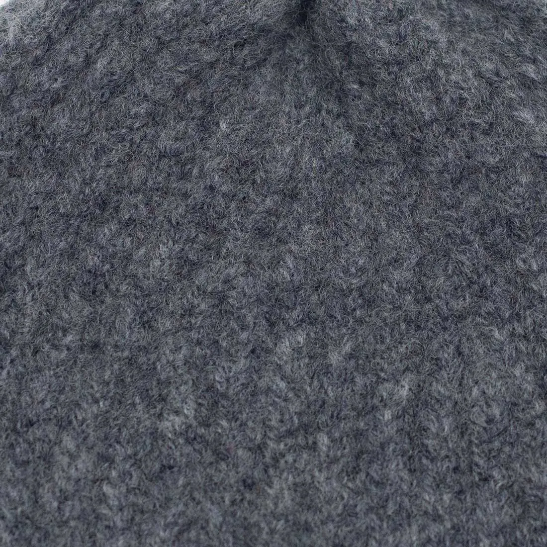 Peltro grey classic ribbed fisherman merino wool hat (restock)