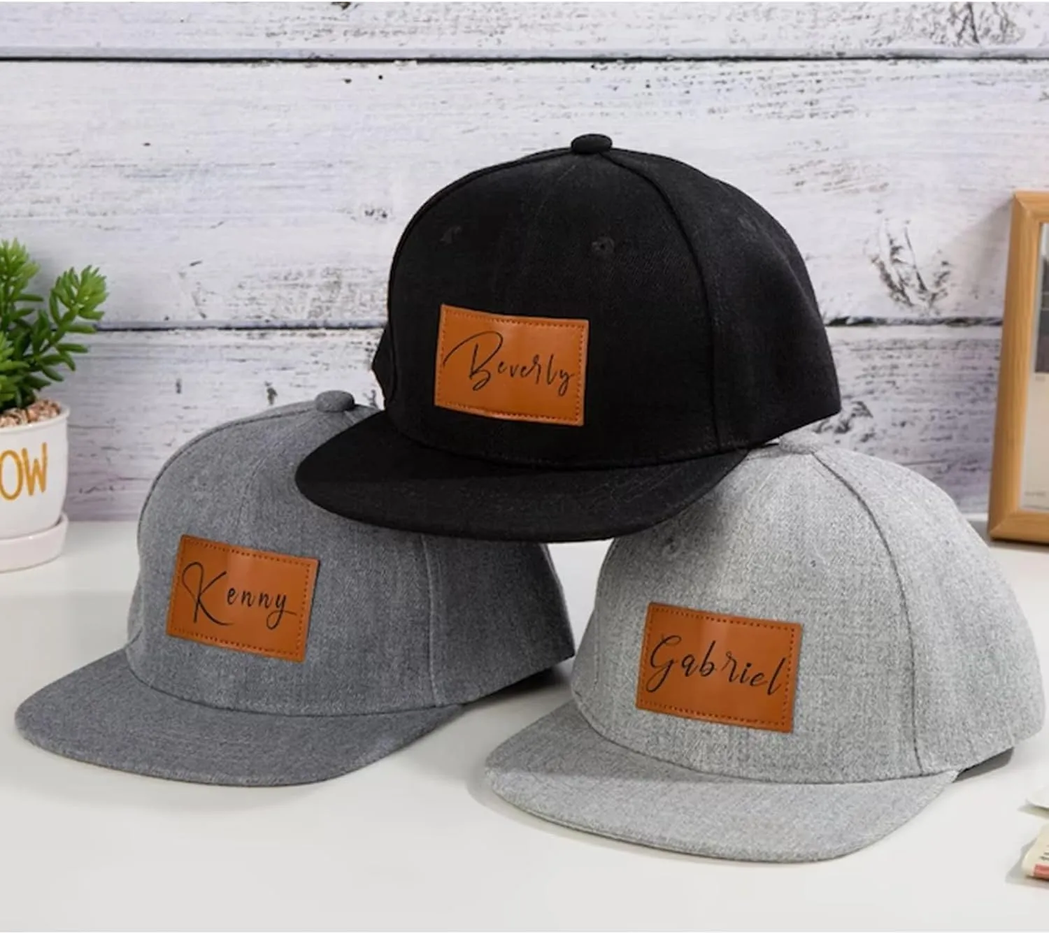 Personalized Toddler Hats, Custom Name Baseball Caps with Adjustable Snapback, Truck Cap for Infants Kids and Adults