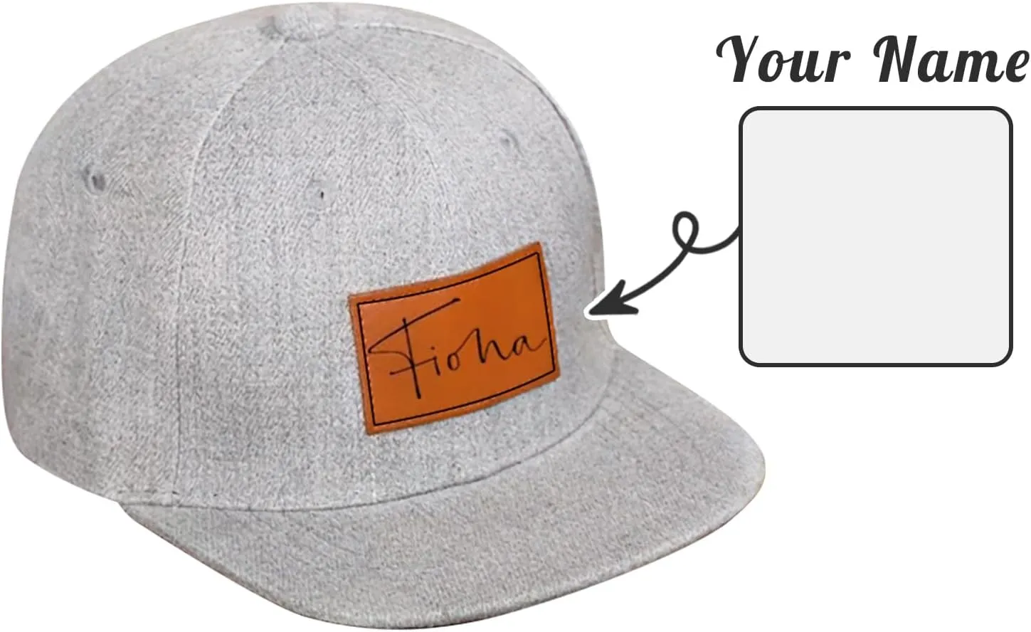 Personalized Toddler Hats, Custom Name Baseball Caps with Adjustable Snapback, Truck Cap for Infants Kids and Adults
