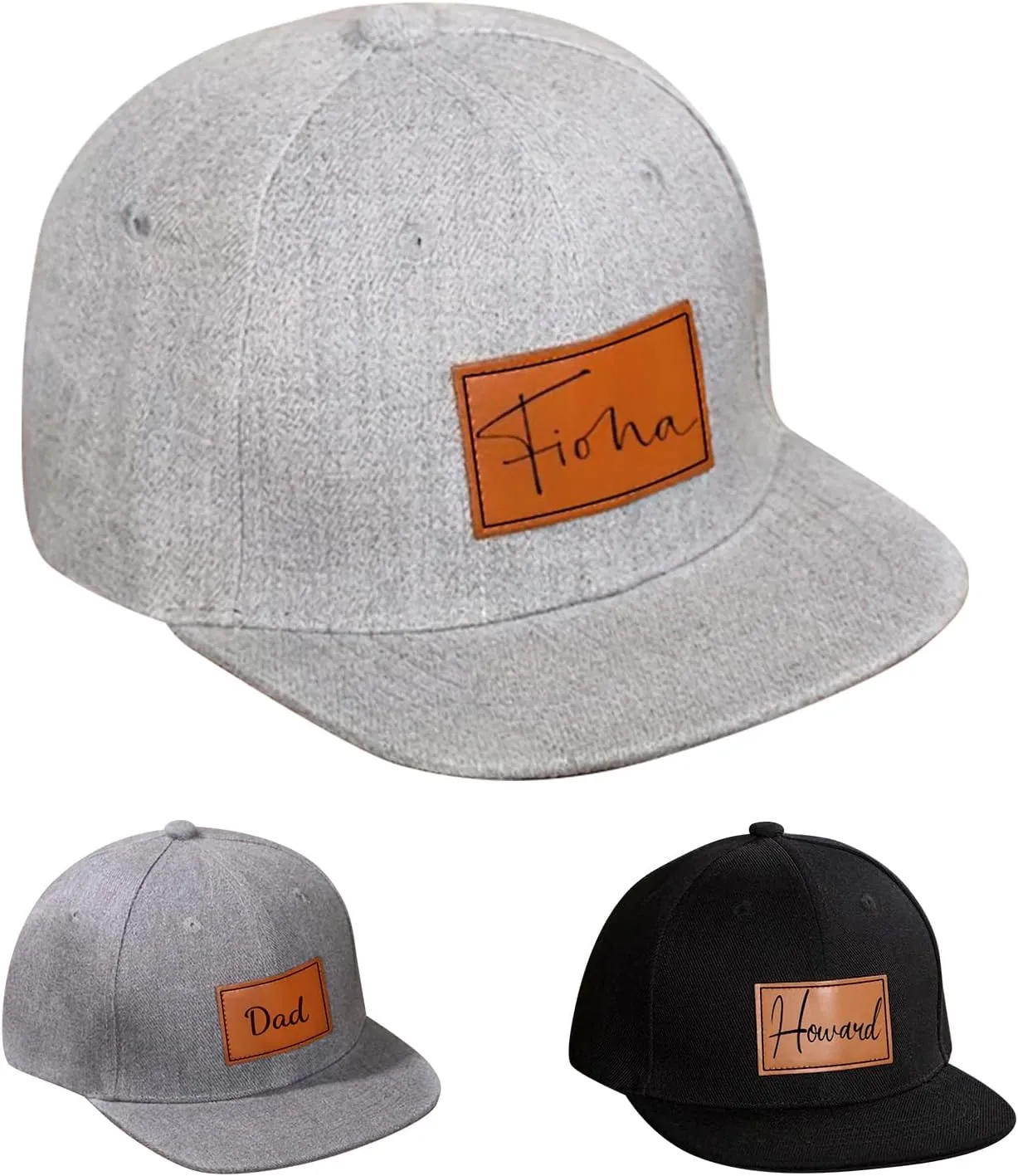 Personalized Toddler Hats, Custom Name Baseball Caps with Adjustable Snapback, Truck Cap for Infants Kids and Adults