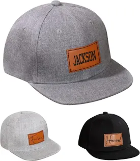 Personalized Toddler Hats, Custom Name Baseball Caps with Adjustable Snapback, Truck Cap for Infants Kids and Adults