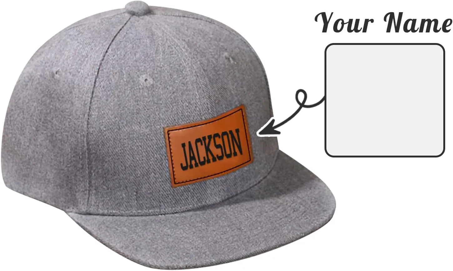 Personalized Toddler Hats, Custom Name Baseball Caps with Adjustable Snapback, Truck Cap for Infants Kids and Adults