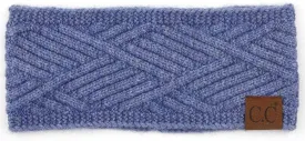 ScarvesMe Women Diagonal Stripes Criss Cross Pattern Soft Knit Headband Headwrap