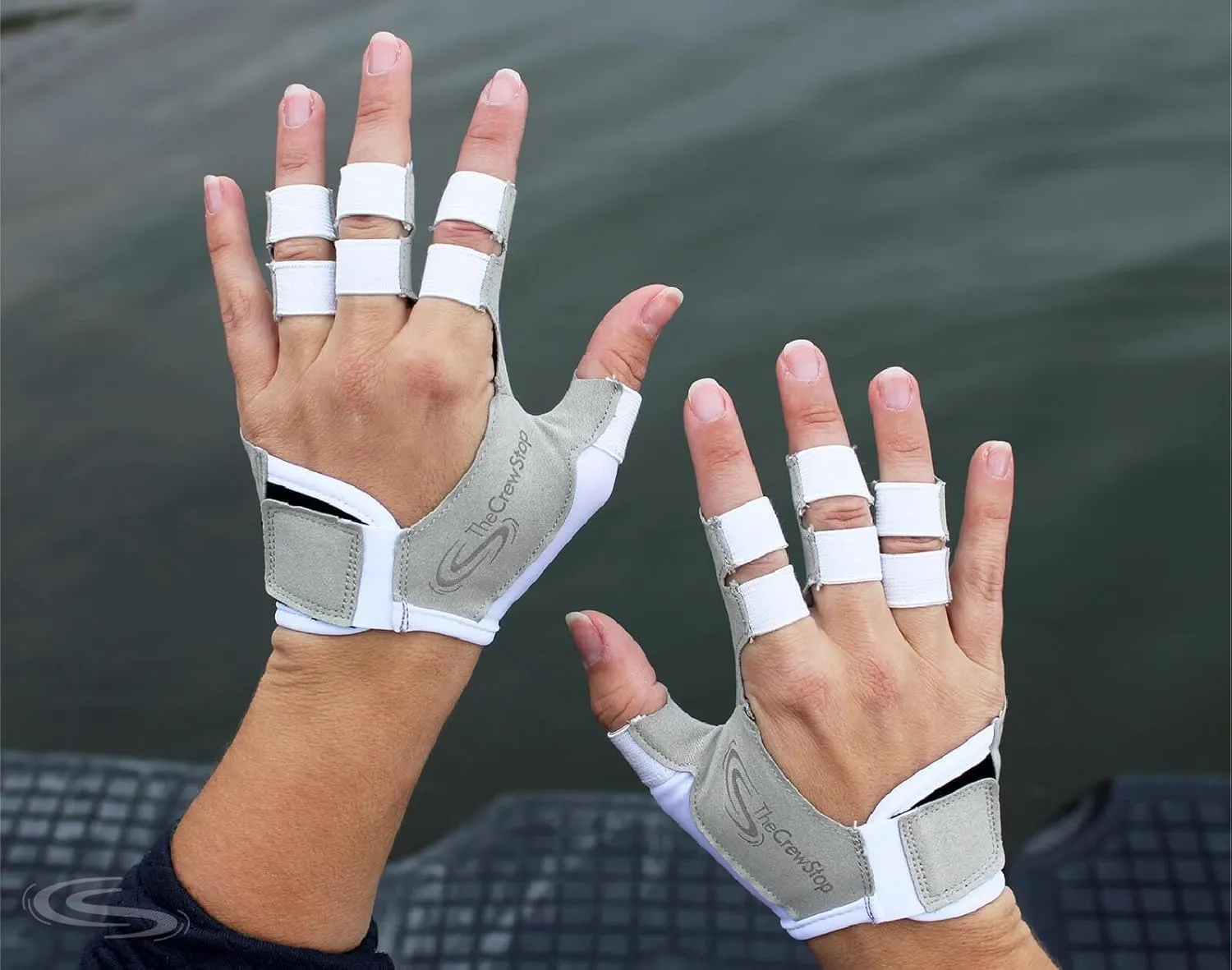 Scullers - Rowing Gloves for Sculling, Sweep Rowing, Indoor Rowing, Kayaking, Canoeing, SUP, Watersports - Lightweight, Breathable, Open Back, Snug Fit, Silicone Grip, Quick Drying