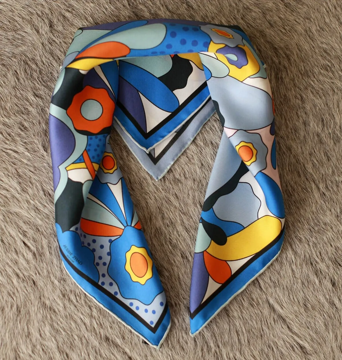 Silk Scarf Of Ocean Imagination