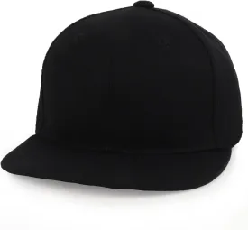Trendy Apparel Shop Infant to Toddler Kid's Plain Structured Flatbill Snapback Cap