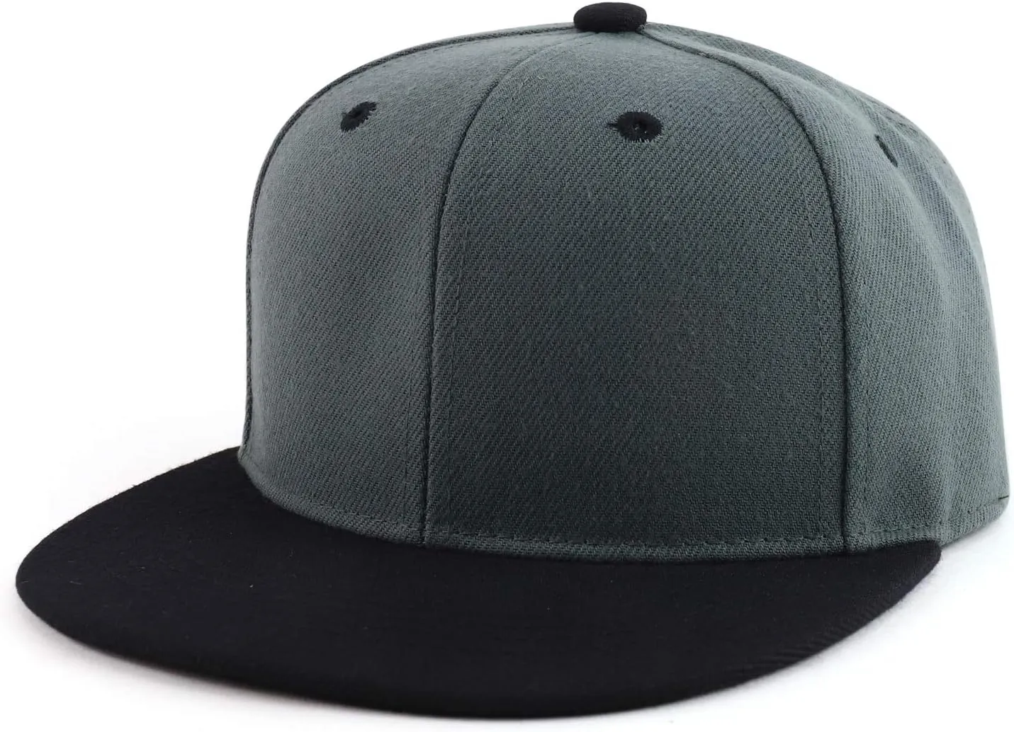 Trendy Apparel Shop Infant to Toddler Kid's Plain Structured Flatbill Snapback Cap