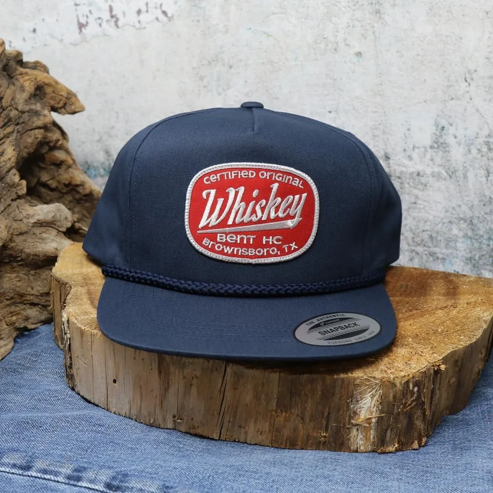 WHISKEY BENT HAT CO. Certified Original Whiskey Bent Patch Adjustable Snapback Hat