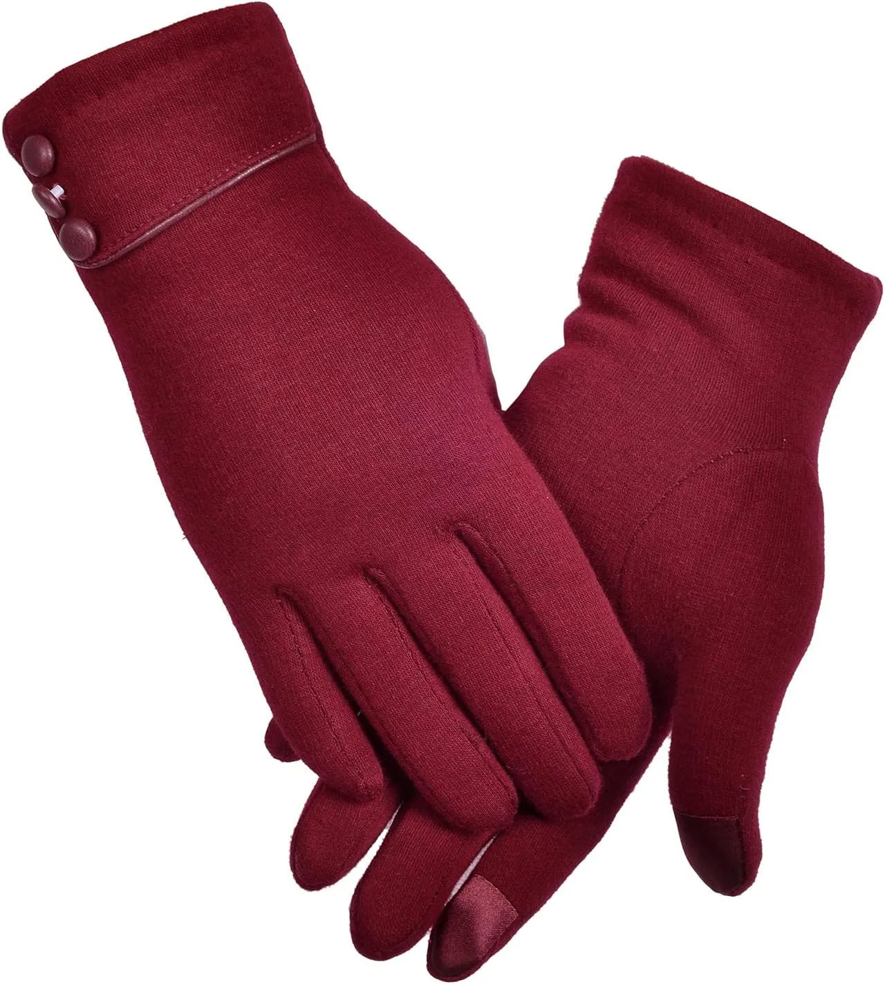 woogwin Womens Winter Gloves Touch Screen Warm Fleece Lined Thick Thermal Windproof Ladies Snow Gloves for Cold Weather