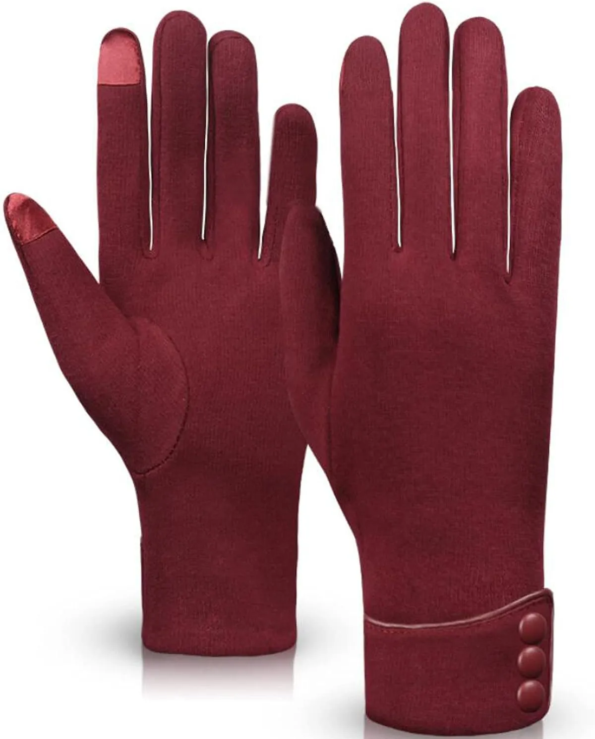 woogwin Womens Winter Gloves Touch Screen Warm Fleece Lined Thick Thermal Windproof Ladies Snow Gloves for Cold Weather
