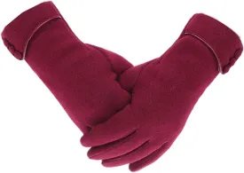 woogwin Womens Winter Gloves Touch Screen Warm Fleece Lined Thick Thermal Windproof Ladies Snow Gloves for Cold Weather