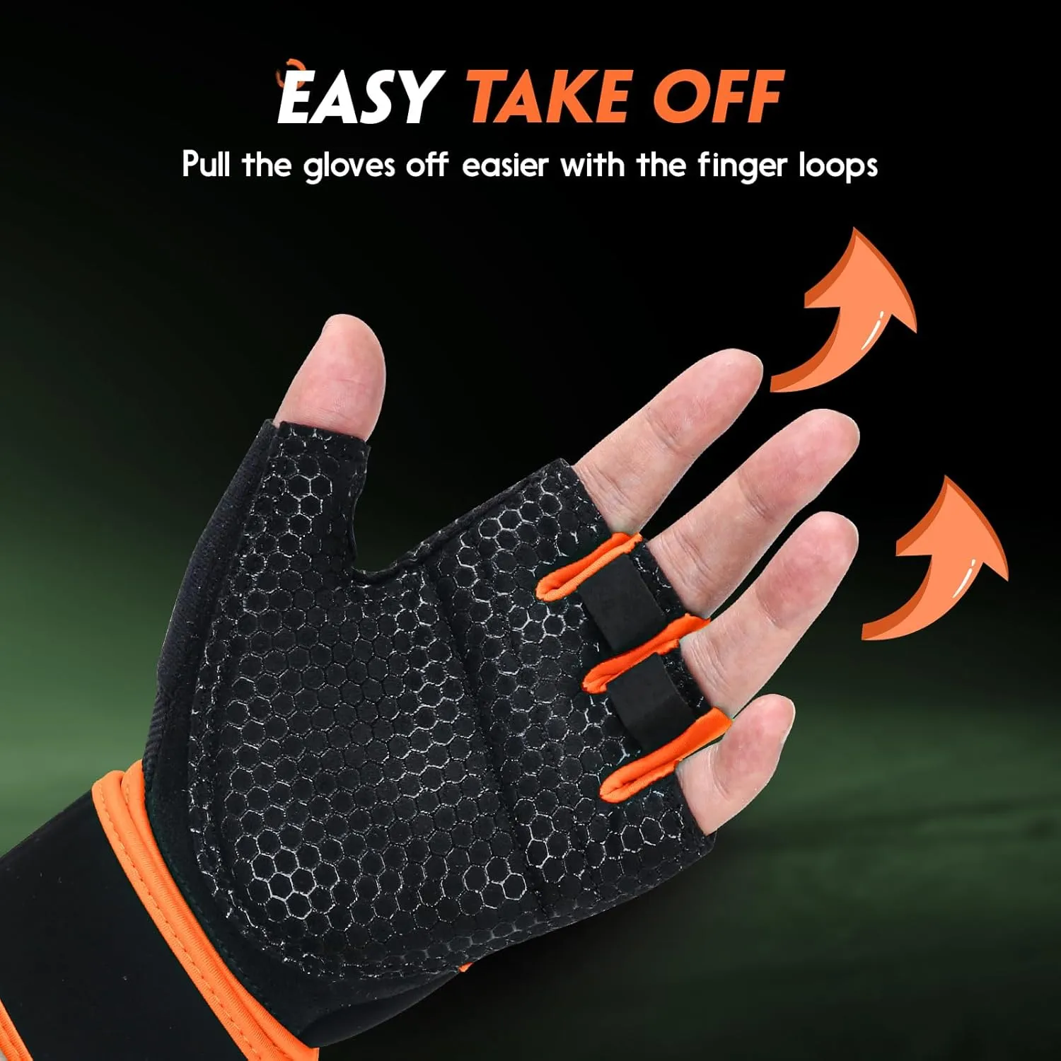 Workout Gloves Gym Gloves Weight Lifting Gloves for Men Women with Full Palm Pad,Strong Wrist Wraps Support,Enhanced Grip,for Fitness,Training,Weightlifting,Exercise