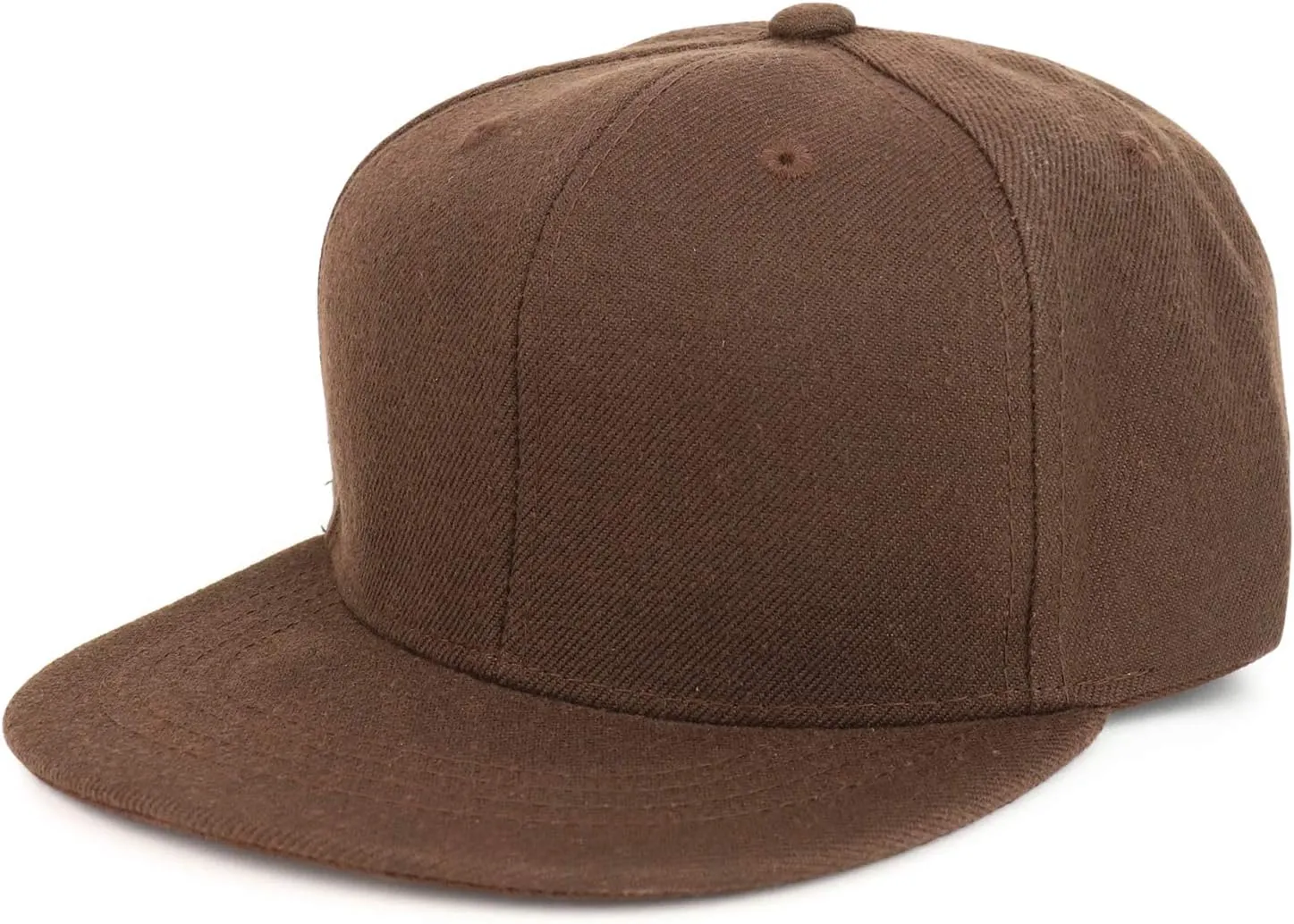 Youth Kid's Solid Color Flat Bill Snapback Baseball Cap