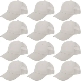 ZH 12 Pack Mesh Trucker Hats, Bulk Baseball Caps for Men and Women, Trucker Cap Wholesale